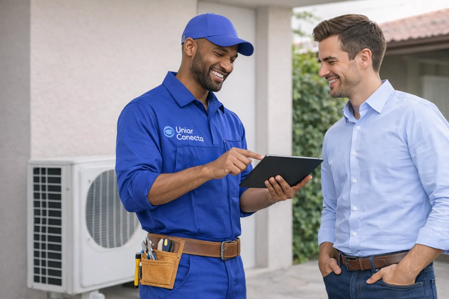 App Uniar Conecta sendo usado